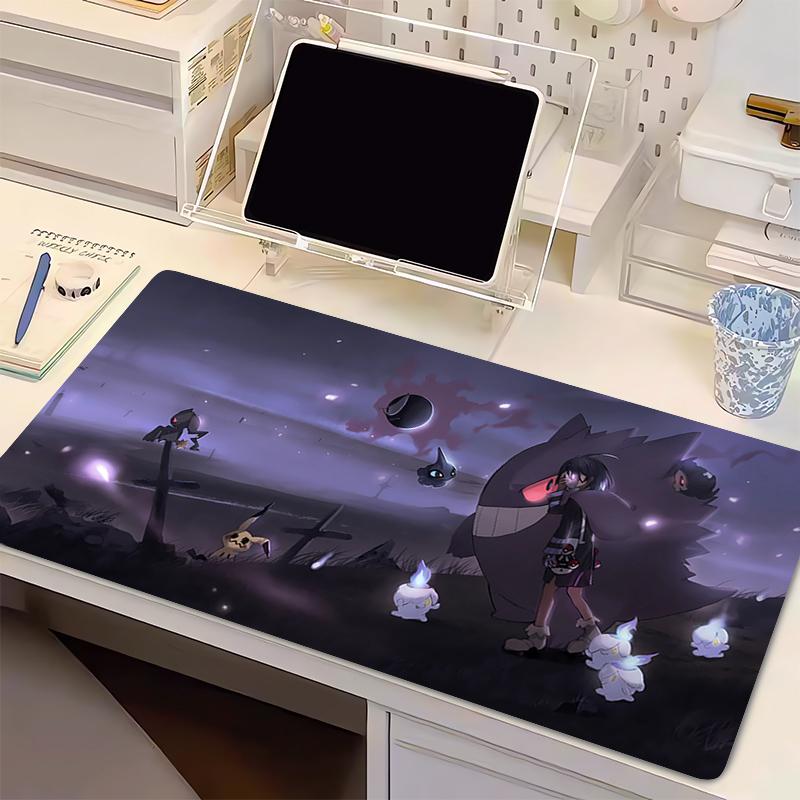 Mouse Pad PPokemon Lockedge Large XXL Gaming Accessories Computer Gamer Keyboard Mouse Mat Desk Cartoon style Mousepad For Gift
