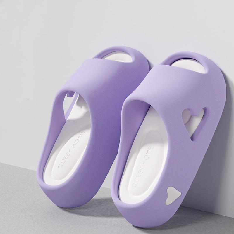 Trendy Feeling Slippers Summer Blocked Anti Slip Women's Versatile Daily Cool Sandals
