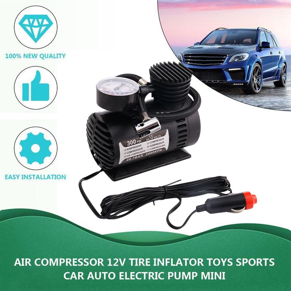 12V Miniature Air Pump Car Inflation Pump Tire Inflation Pump Locomotive Mounted Inflation Pump Electric Small Air Pump
