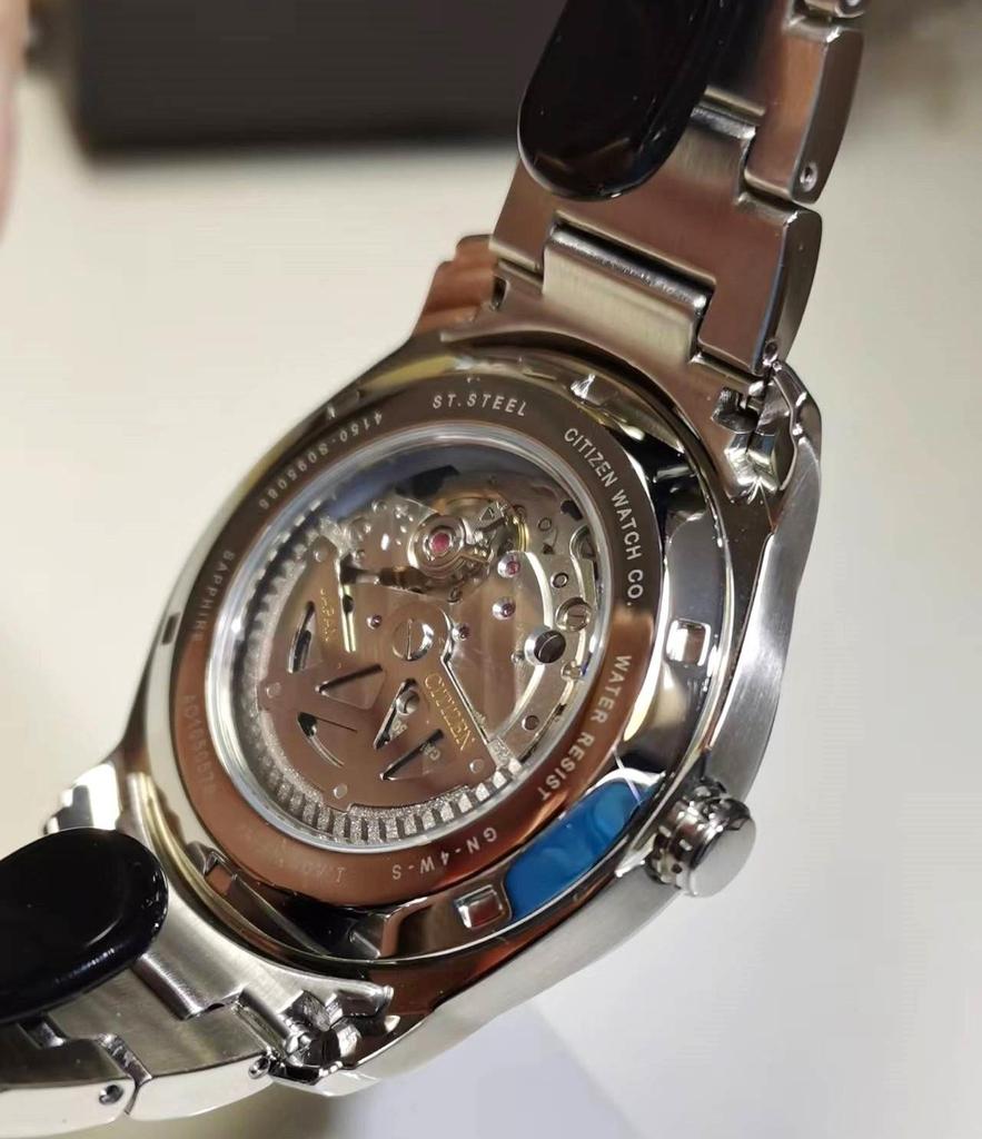 Citizen Механические коллекционные часы из нержавеющей стали с сапфировым стеклом NP4050-51E