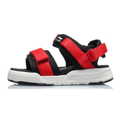 Li Ning удобные повседневные детские сандалии детские сандалии черные красные YKUQ052-3