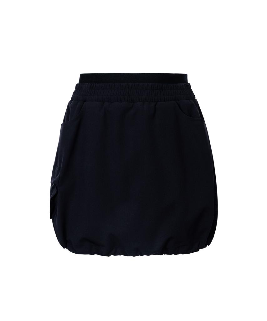 CREVE9 Double Obi String Woven Skirt Bk