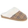 Womens/Ladies Leyla Checked Slippers