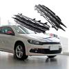 2Pcs Front Bumper ABS Driver Mesh Side Grille Design Fog Light Cover Lower Grill