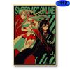 Винтажные постеры с аниме, плакат на крафт-бумаге, HD принты, украшение для домашнего бара, живопись, настенный художественный декор, коллекция фанатов