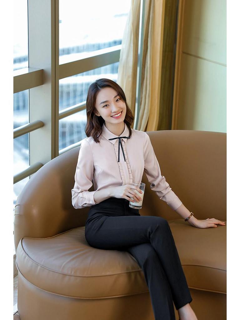 Women's High-End Formal Suit for Autumn/Spring - Elegant Workwear for Beauty Salon & Jewelry Store