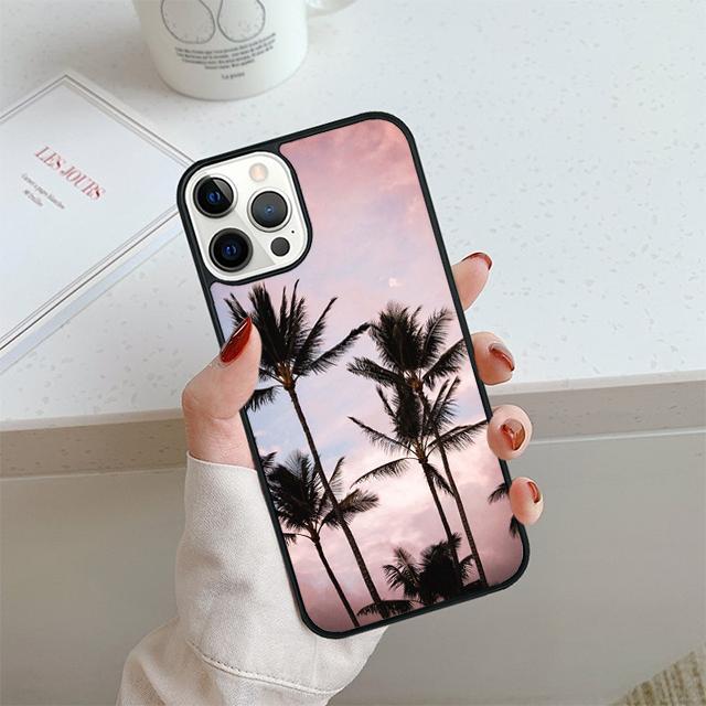 Летний тропический чехол для телефона с пальмами Для Apple Pro Max 6S Plus Для iPhone 17 Air 13 12 14 15 16 Чехол