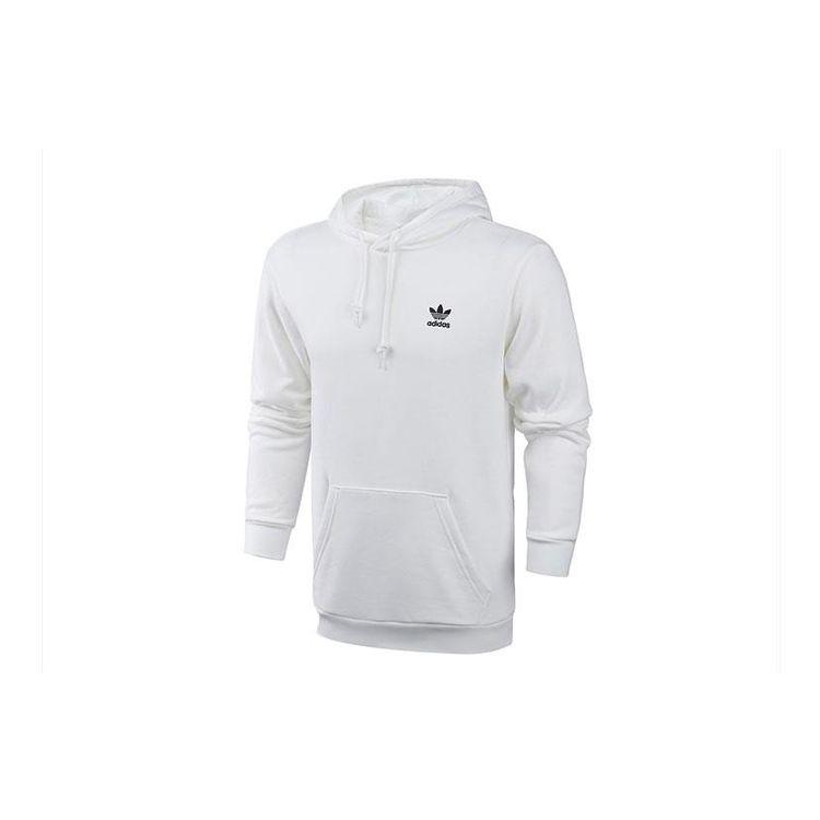 Adidas Толстовка Originals Valentines Series с принтом логотипа на спине, мужские топы, белый GK7163