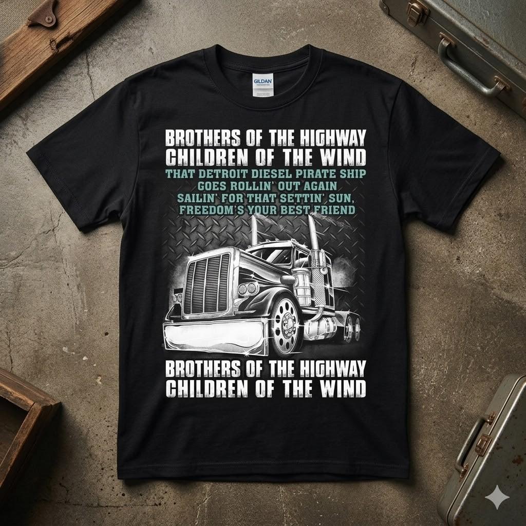 Brothers Of The Highway Tee Shirt Casual Men Gift Graphic Unisex T-Shirt