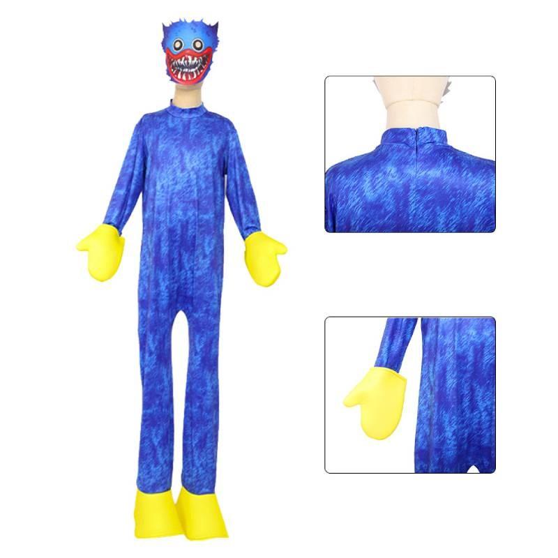 Playtime Jumpsuit Poppy Roleplay Outfit Kids Cosplay Costumes Halloween Party