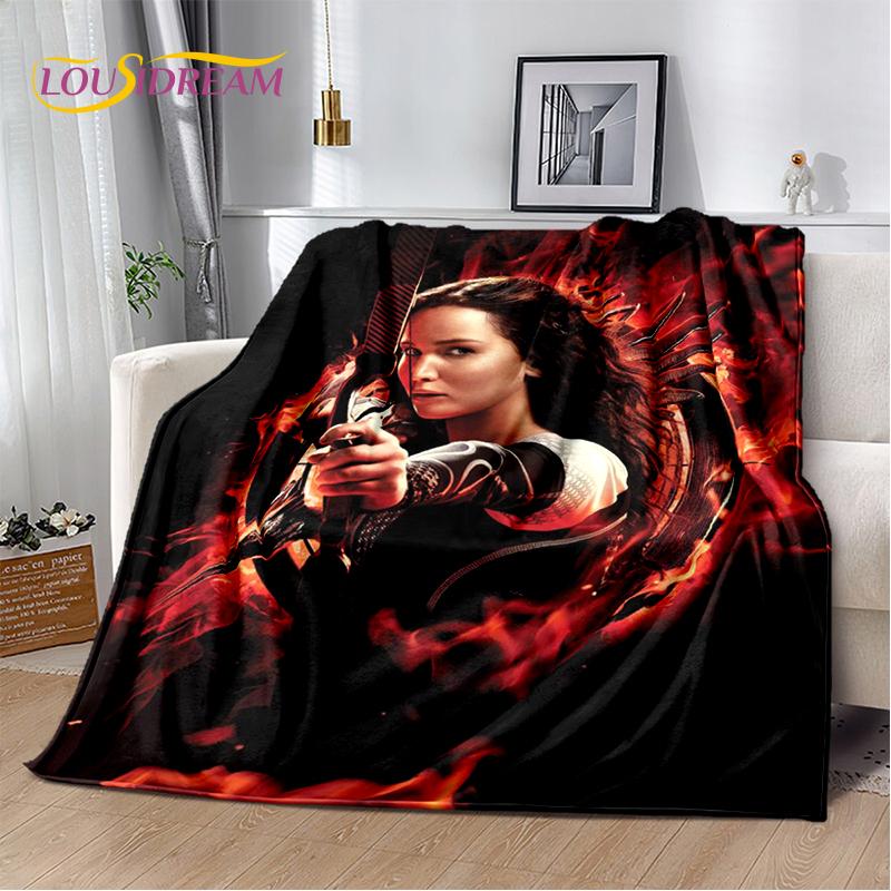 3D The Hunger Games Movie Archer Character Soft Flannel Blanket for Beds Bedroom Sofa Picnic,Throw Blanket for Cover Outdoors