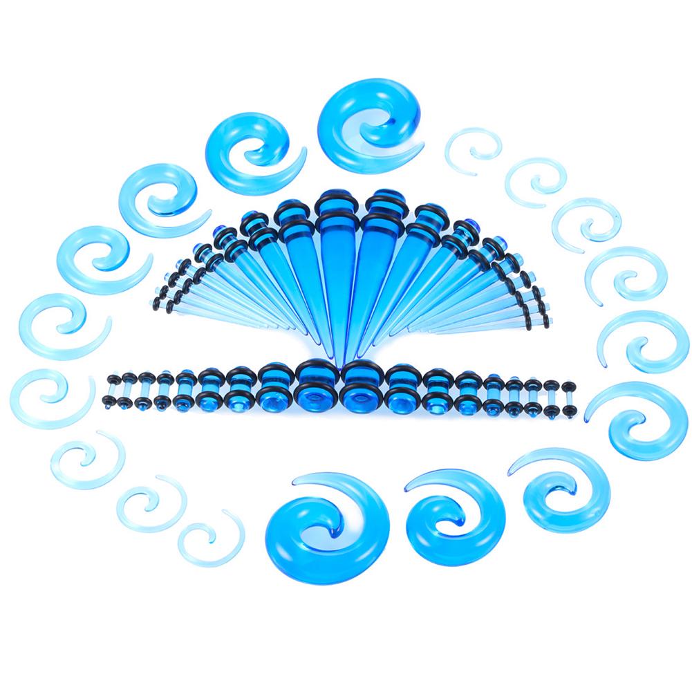 Серьги Bluelans, растягивающиеся, расширяемые, 1,6-10 мм, акриловые заглушки для ушей, конус для пирсинга, 54 шт., ювелирные изделия