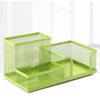 3/4 Grid Metal Mesh Pen Holder Large Capacity Makeup Brush Storage Bucket  Bedroom Decoration