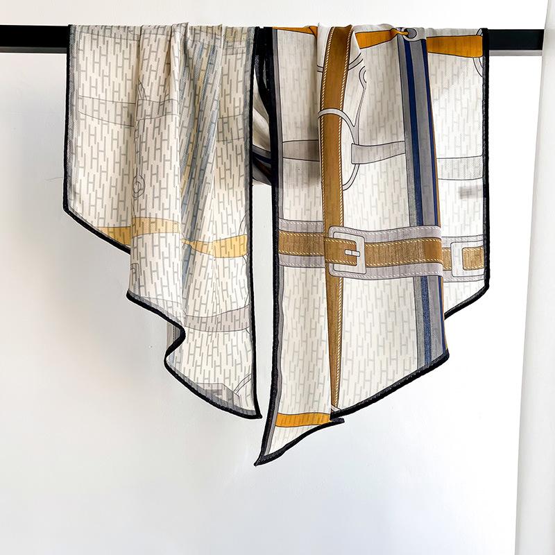 Korean Fashion and Artistic Lines High-end and Fashionable Streamers Multi-function Professional Scarf Neck Protection