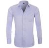 Мужская классическая повседневная рубашка большого размера с длинным рукавом однотонного цвета на осень