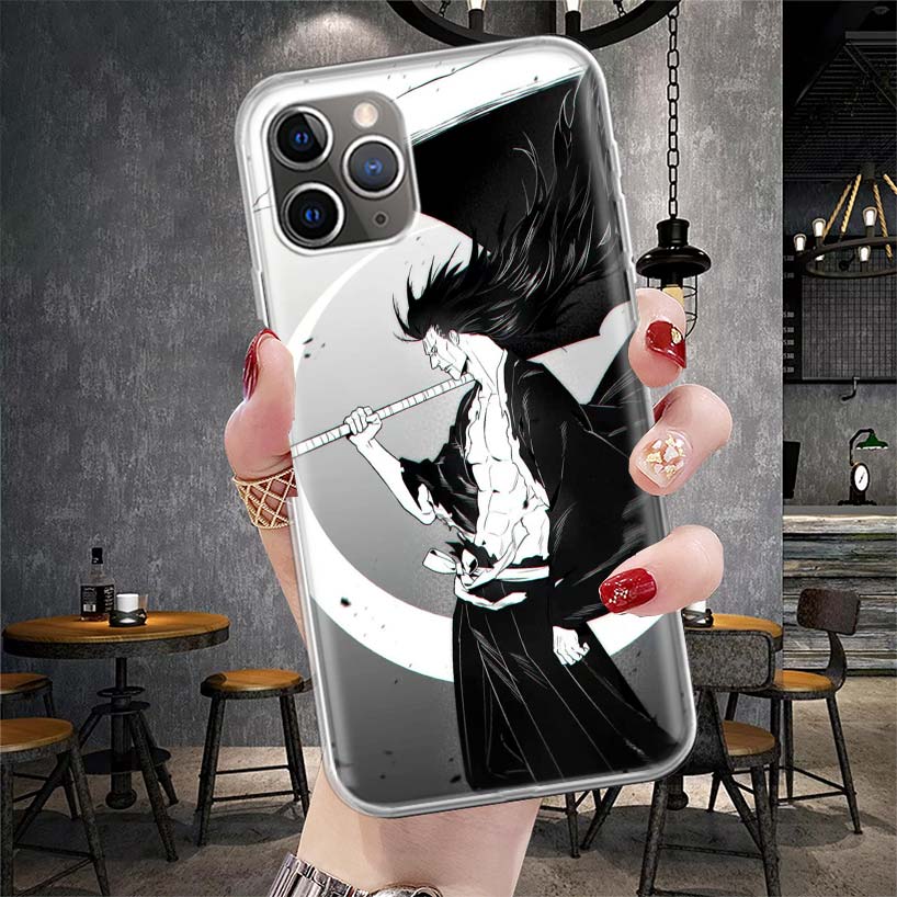 Zaraki Kenpachi Bleach Soft Phone Case For IPhone 11 17 Air 16E 16 Pro Max 15 + 14 Plus 13 Mini 12 Apple 7 SE 8 Fundas Coque 11