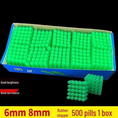 Зеленые пластиковые распорные дюбели с саморезами, 6 мм и 8 мм, пластиковые дюбели M6 и M8