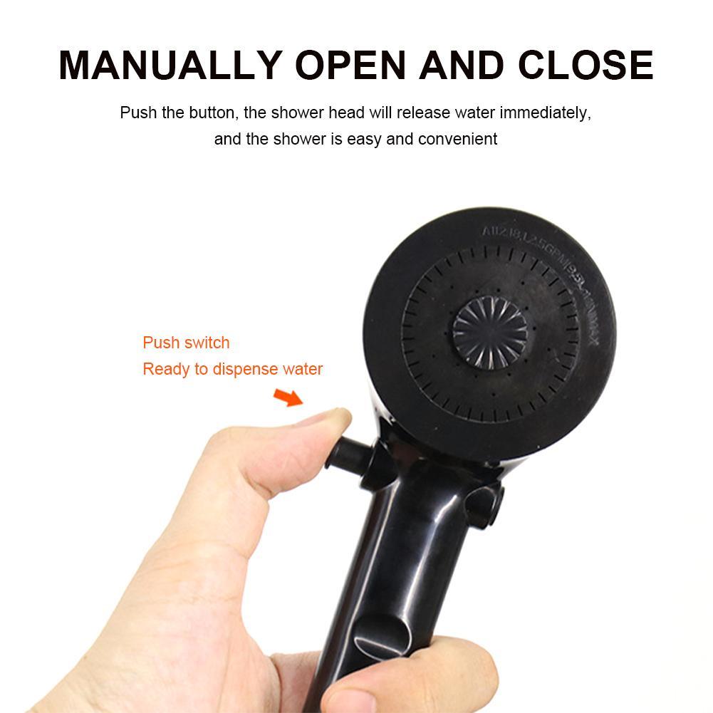 1 Set RV Shower Box Kit With Lock Boat Marine Camper Motorhome Bathroom Kit Accessories White Black