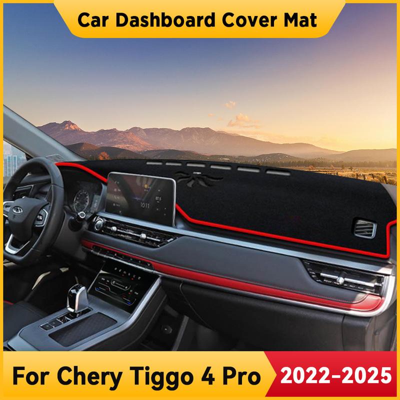 For Chery Tiggo 4 Pro -2025 Car Dashboard Cover Mat Non-slip Sun Shade Cushion Protective DashMat Pad Interior Accessories