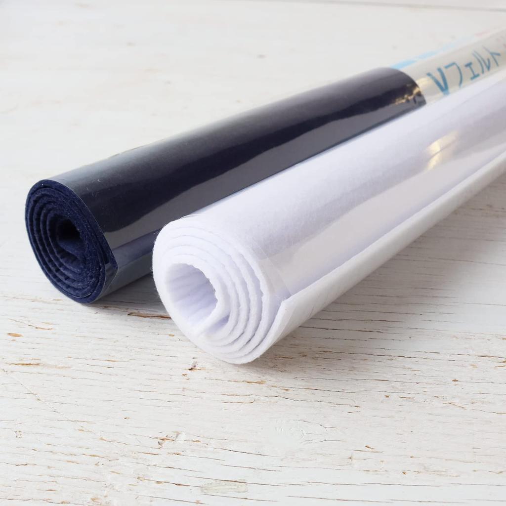 Sunfelt V 1 50cm X 2mm SFVF2L Felt, Roll, 55cm, Thick, #2001, White,