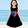 Girls' Dress Sleeveless 3D Red and White Love Print Summer Spring Daily Cute Casual Sweet Kids A Line Dress Tank Dress