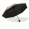 Cupid,Hello Kitty Automatic Folding Umbrella-Simple 8-Rib Design, Bright Cartoon Pattern, Durable Iron Frame, Suitable For Travel, Outdoor,