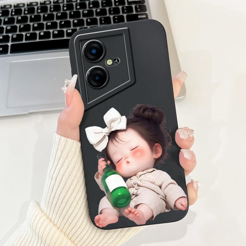 Чехол для Tecno Pova Neo 3 Силиконовый Милый Кот Модный Бабочка Цветы Любовь Расписная Крышка Для Чехла Телефона Tecno Pova Neo 3 LH6n