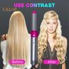 5-In-1 Electric Hair Dryer with 5 Attachment Nozzles Multi-functional Hot Brush Automatic Hair Curler Portable Travel Women Hair Curling Wand Blow