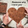 Деревянный пазл в форме сердца для него и ее пары «20 причин, почему я люблю тебя» Романтический подарок на День святого Валентина Годовщину Свадьбу День рождения Рождество