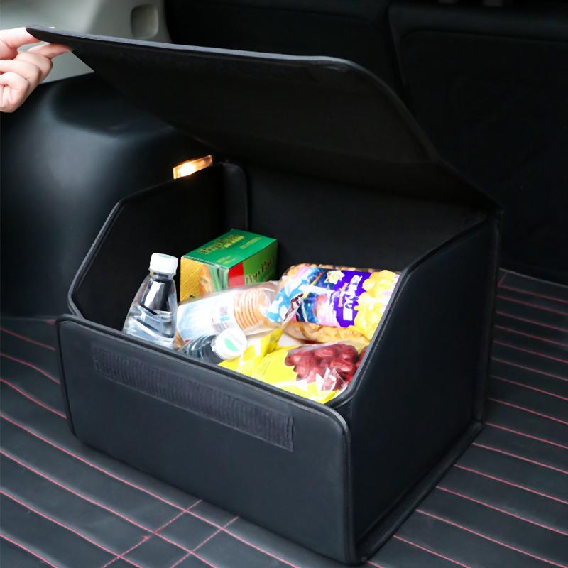 ADP1 Car Folding Trunk Storage Box Leather Auto Organizers Bag For Volvo XC90 V90 V60 XC60 V40 S80 S60 S90 C40 XC40 V70 XC70 C30 C70