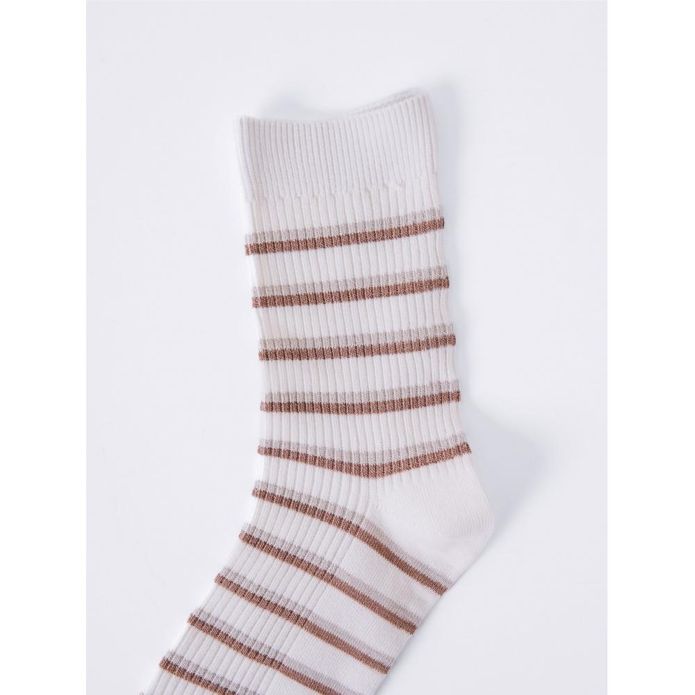 Носки DaiSo Women S Line Mid Thigh SockS Ivory
