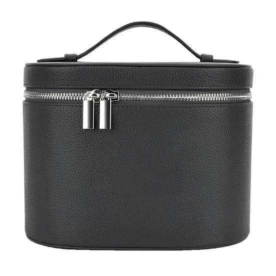 Дорожная косметичка из водонепроницаемой искусственной кожи с разделителем и ручкой, портативная косметичка для женщин.