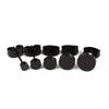 8 Pairs Men Women Stud Earrings Metal Round Dumbbell-shaped Tunnels Earrings (16 Pieces)
