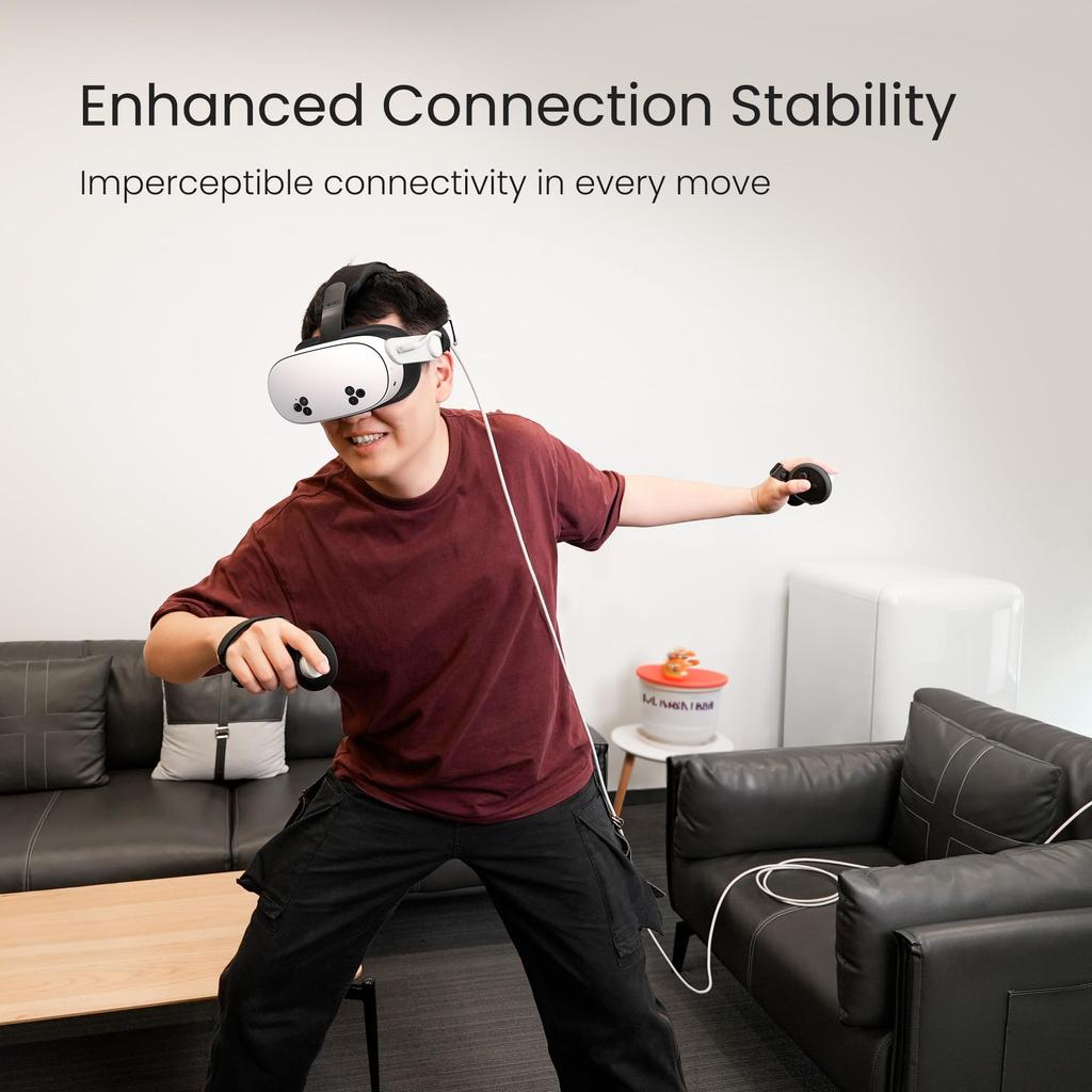 KIWI Design Link Cable 5M Compatible with Oculus Quest 5Gbps High Speed Data Transfer Compatible with Steam VR Accessories for MetaQuest Link Cable