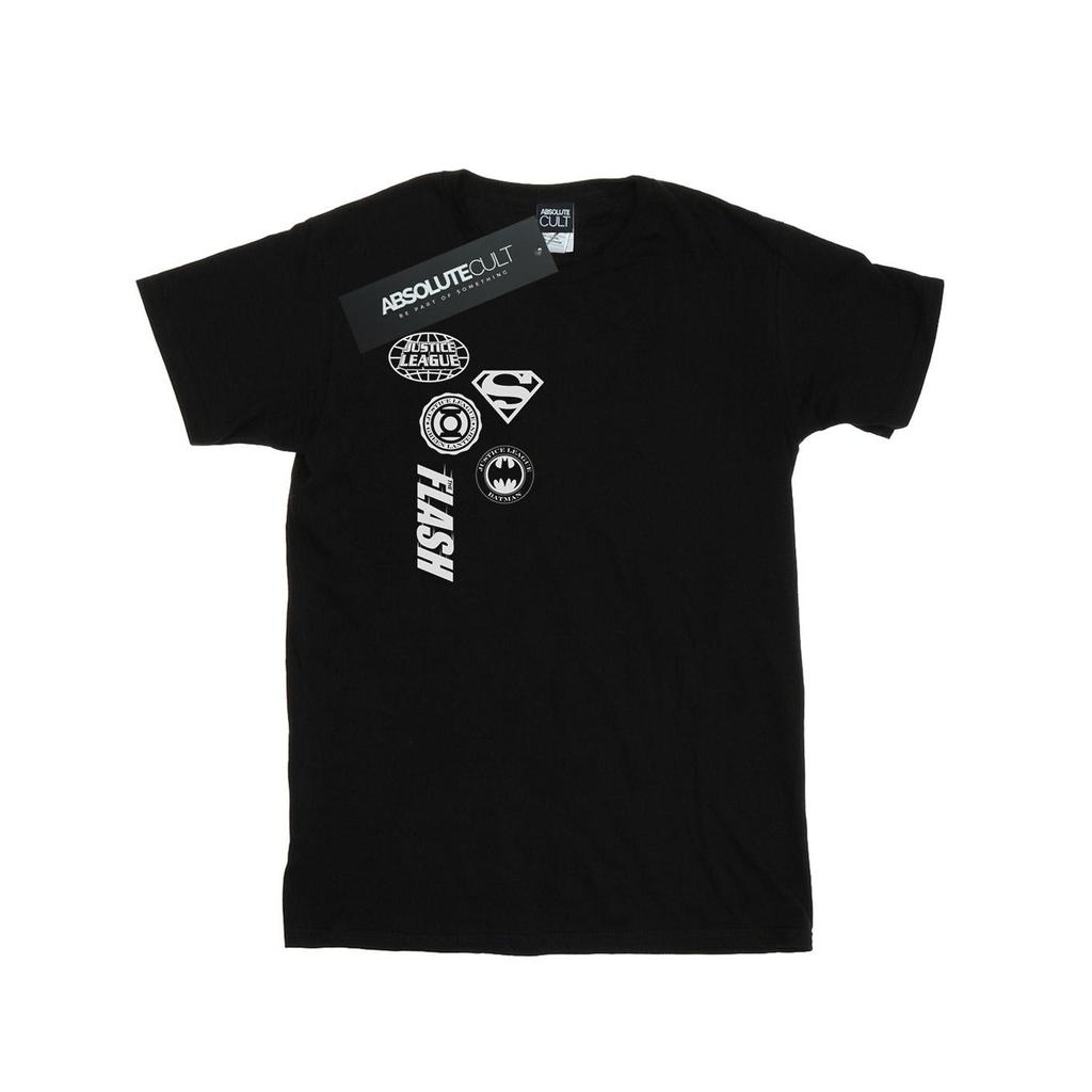 DC Comics Womens/Ladies Justice League Icons Cluster Cotton Boyfriend T-Shirt