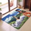 Аниме Фильм П-Принцесса М-Мононоке Коврик для входной двери Скандинавский стиль Домашний придверный коврик Коврики для ванной-туалета Коврик для декора спальни Отеля