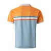 Мужская повседневная рубашка поло с цветными блоками и короткими рукавами