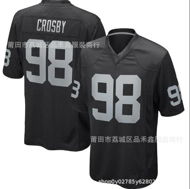 Raiders Raiders #4 CARR 17 #ADAMS 98 #CROSBY Rugby Shirt