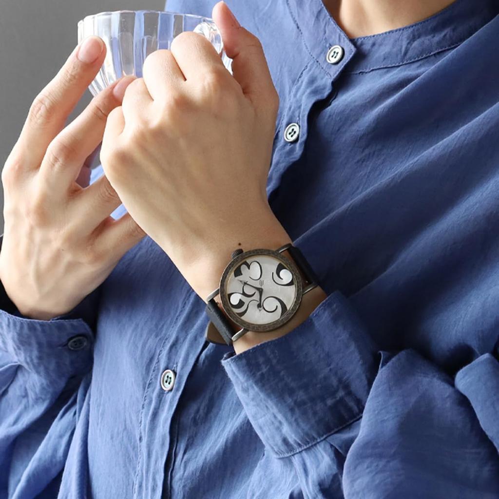 Часы ручной работы Imagination Black Kyoto Handmade Watch Brand [DEDEGUMO] Мужские Женские Q41-9-BK