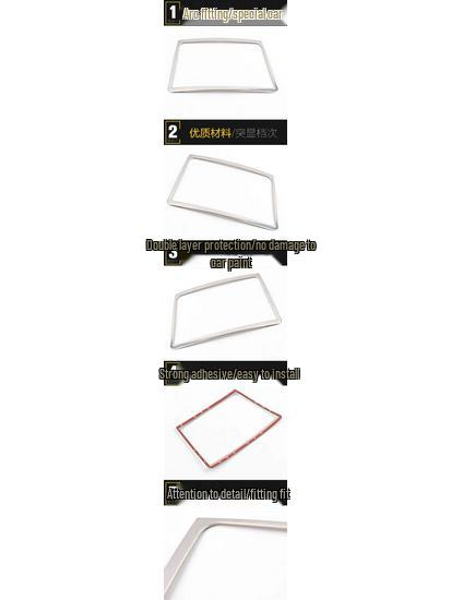 IX25 Navigation Panel Bright Ring & Stainless Steel Dashboard Decoration Frame