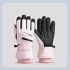 Водонепроницаемые женские лыжные перчатки, флисовые варежки для улицы, снежные зимние лыжные перчатки, женские/для девочек
