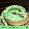Искусственная плюшевая игрушка питон длинная змея желтый оранжевый зеленый плюшевая игрушка питон украсит дом праздничные украшения