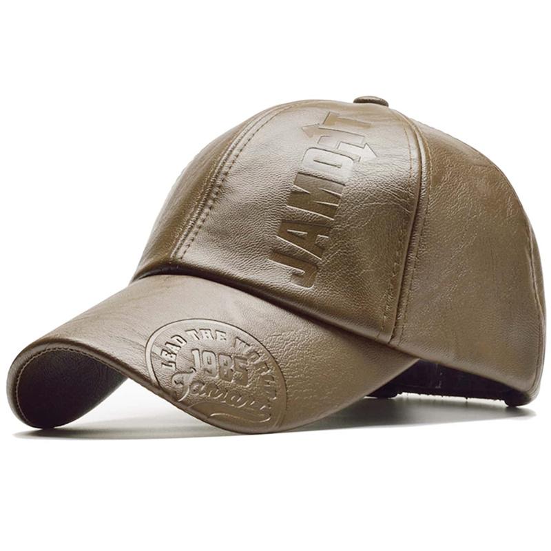 Мужская винтажная регулируемая бейсболка из искусственной кожи, шляпа Snapback Para Hombre, мужские кепки-дальнобойщики, шляпа для папы, зимние теплые шапки, Casquette