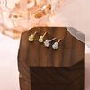 New Chinese Style Full-diamond Bow Gourd Earrings Light Luxury High-end