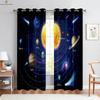 2 шт. Космическое звездное небо 3D-печатные шторы спальня гостиная кабинет атмосфера украшения шторы украшение дома