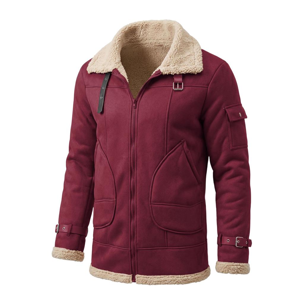 Men's Vintage Outdoor Jacket, Casual Coat for Fall Winter and Everyday Wear