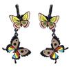 [Q5815] - Designer Sleepers 'Lilipoupettes' (butterfly) Yellow Brown - 50x25 Mm