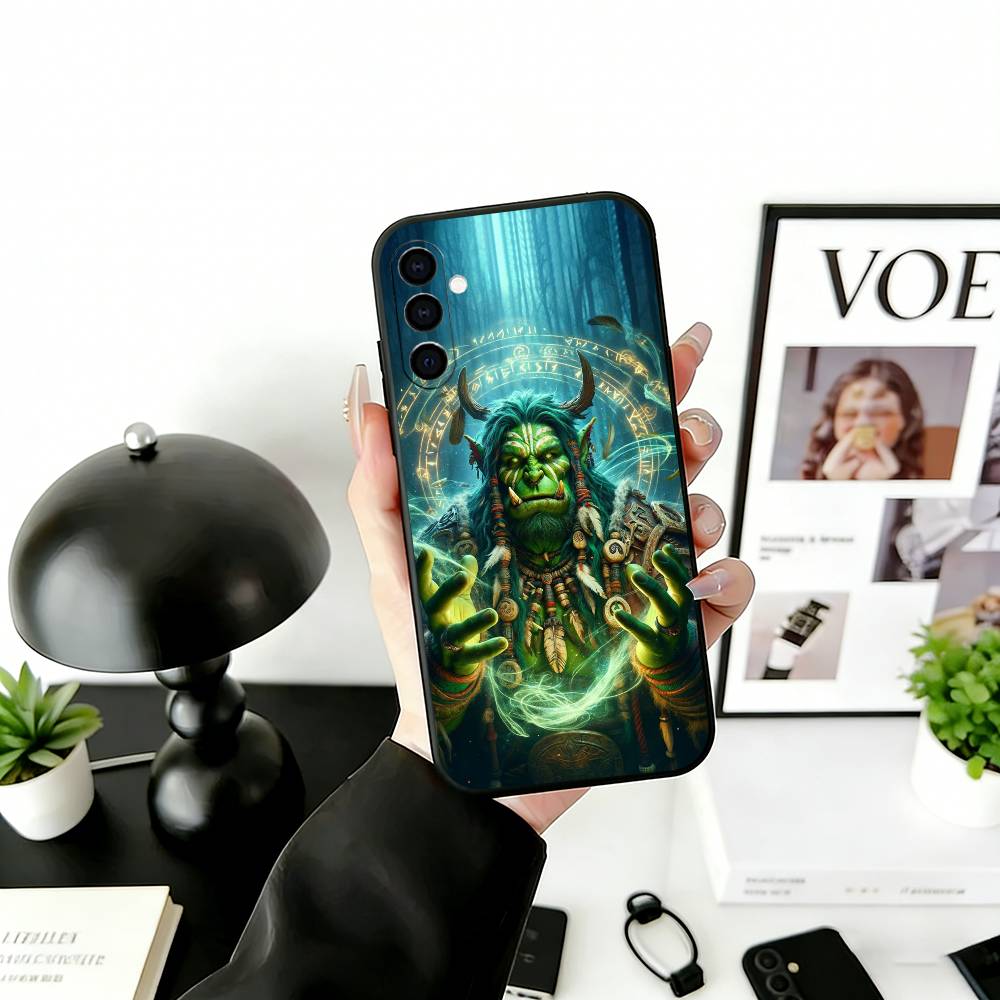 Чехол для телефона W-Warcraft G-Game Черный Силиконовый Мягкий Для Samsung Galaxy A73,A72,A71,A70,A53,A52,A51