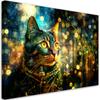 Canvas Print, Cat On Abstract Background
