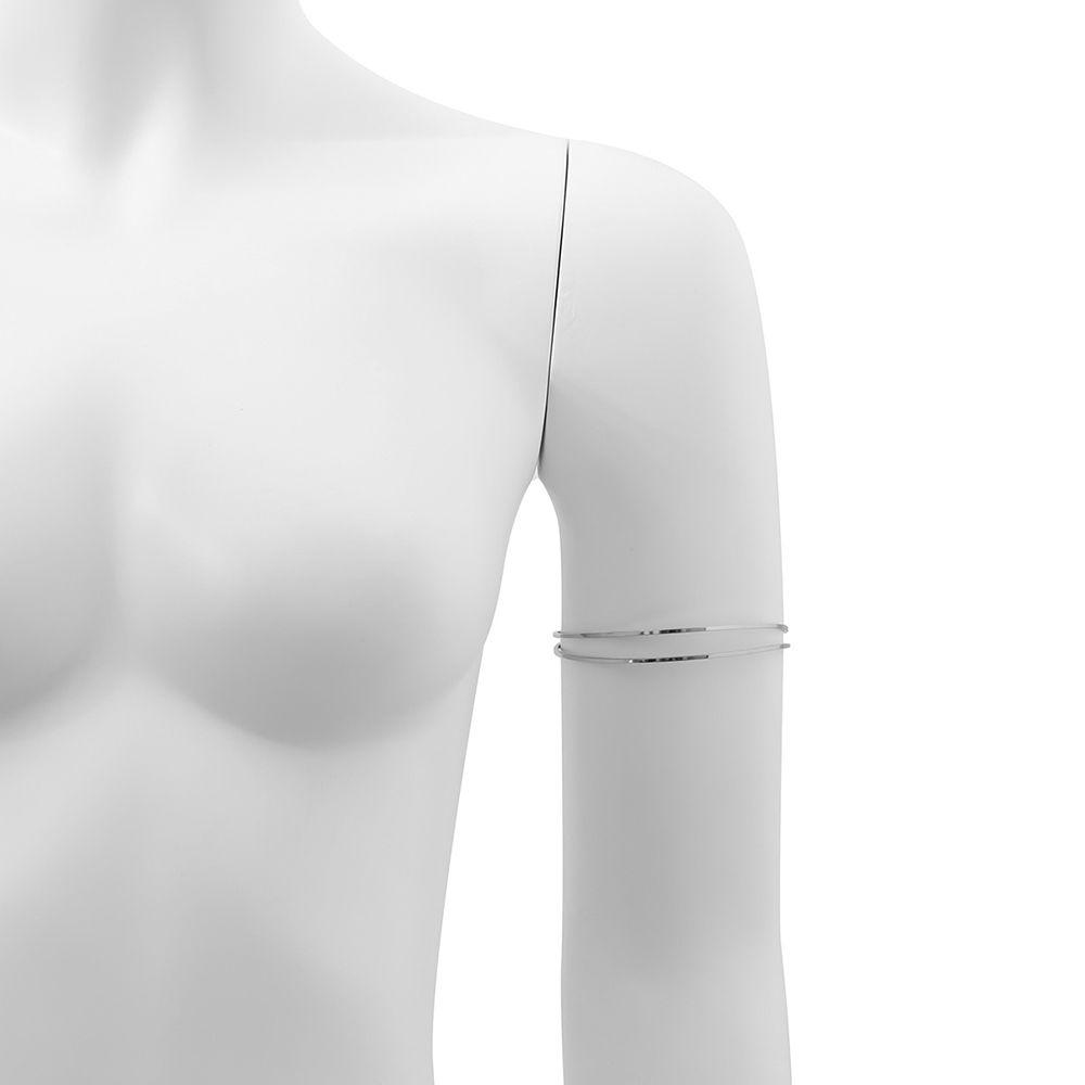 Alloy Silver Gold for Women Girls Armlet Upper Arm Cuff Armband Minimalist Bangle Arm Bracelet